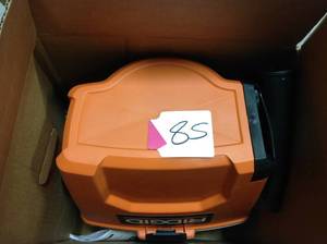 lot 85 image: RIDGID 3 Gal. 3.5-Peak HP Portable WetDry Shop Vacuum with Built-in Dust Pan, Filter, Expandable Hose and Car Nozzle  in good condition