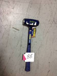 lot 88 image: Estwing 4 lb. Solid Steel Long Handle Drilling Hammer  in good condition
