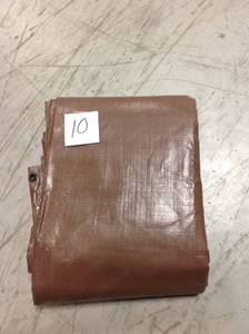 Everbilt 12 ft. x 16 ft. Heavy Duty BrownSilver Tarp in good condition