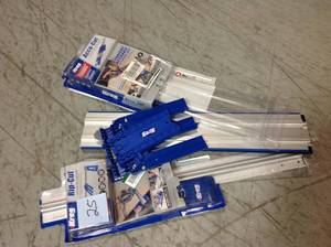 Lot of Kreg 48 in. Accu-Cut Aluminum Circular Saw Track some missing parts