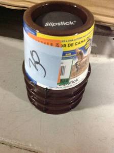 SlipStick 3 in. Under-Bed Storage FurnitureBed Risers Chocolate (Set of 4) in good condition