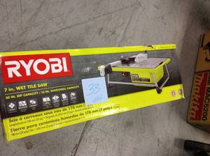 RYOBI 7 in. 4.8 Amp Tabletop Tile Saw USED in good condition