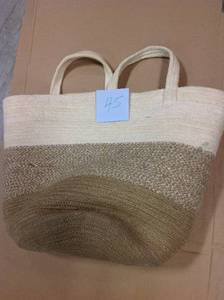 3-Tone 16 in. x 14 in. x 16 in. Wool-Blend Storage in Tote in SAGE by Colonial Mills in good condition