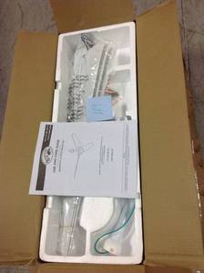 Hampton Bay Industrial 60 in. Indoor White Ceiling Fan in good condition