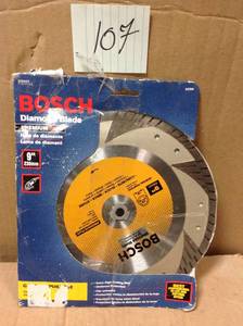 Bosch 9 in. Premium Plus Turbo Diamond Angle Grinder Circular Blade for Slate, Fire Brick, Marble, and Other Masonry Material in good condition