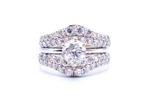 Gorgeous 3.18 Carat Diamond Estate Ring in 14k White Gold - Certified