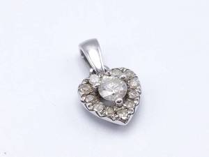Diamond Estate Pendant in 10k White Gold