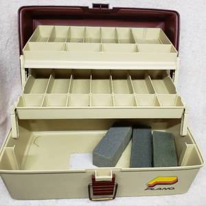 Tackle box and fishing pole