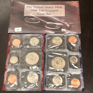 lot 45 image: 1996 Uncirculated P&D-Mint Coin Set...
