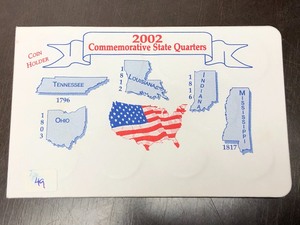 lot 49 image: 2002 Commemorative 20-Piece State Q...