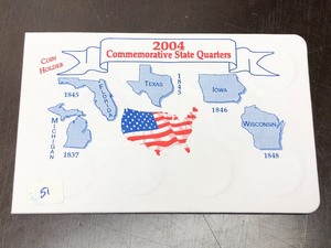 lot 51 image: 2004 Commemorative 20-Piece State Q...