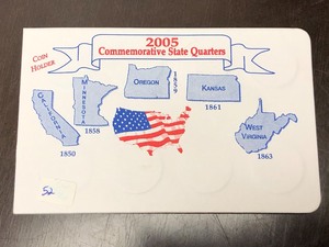 lot 52 image: 2005 Commemorative 20-Piece State Q...