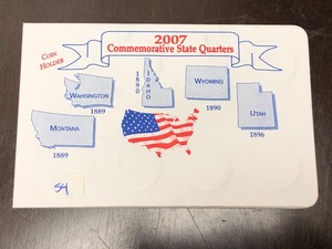 lot 54 image: 2007 Commemorative 20-Piece State Q...