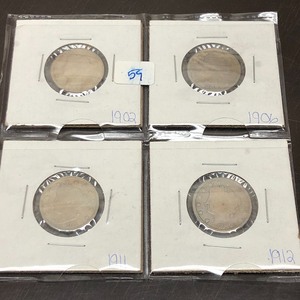 lot 59 image: Lot Of (4) Liberty V-Nickels 1902 ...