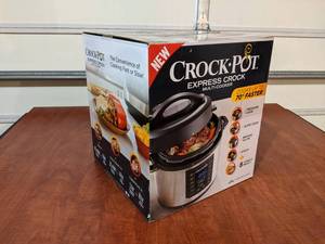 lot 50 image: NEW IN BOX Crock-Pot Express Pot Multi-Cooker