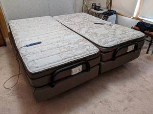 lot 57 image: King Size EASY REST Adjustable Bed