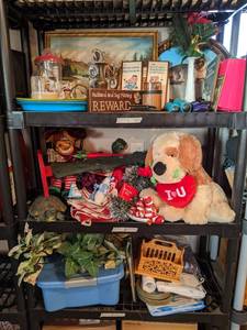 lot 71 image: Contents of Shelves 1, 2, 3, and 4