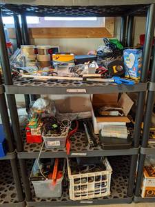 lot 74 image: Contents of Shelves 12, 13, and 14