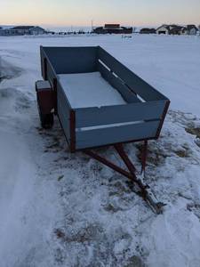 lot 1 image: Homemade 8 Single Axle Trailer