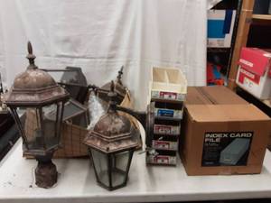 lot 19 image: Outdoor Light Fixtures, Bolt Organizers, Index File