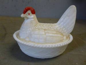 Vintage Hen On Nest