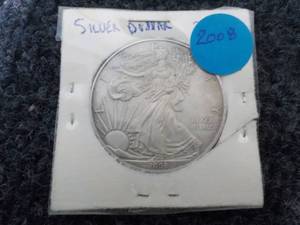 lot 3 image: 2008 Silver Dollar- American Silver...