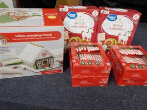 lot 63 image: Gingerbread House Kit, 2 Boxes Cook...