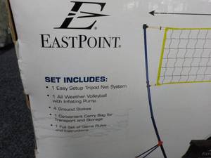 lot 71 image: Eastpoint Easy Set up Volleyball Sy...