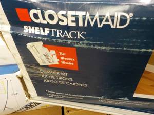 lot 72 image: Closet maid 4 Tier Drawer Kit...