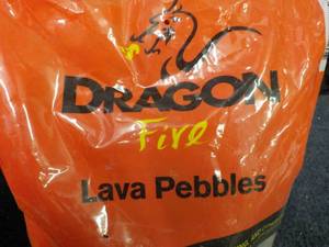 lot 86 image: 10 lb. Bag Dragon Fire Lava Pebbles...