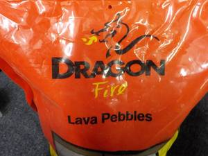 lot 87 image: 10 lb. Bag Dragon Fire Lava Pebbles...