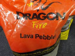 lot 88 image: 10 lb. Bag Dragon Fire Lava Pebbles...