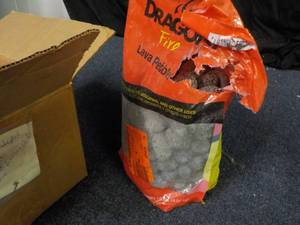 lot 89 image: Open 10 lb. Bags Dragon Glass and D...