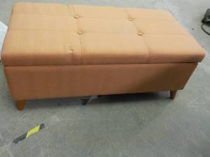 lot 104 image: Upholstered BenchCoffee Table with...