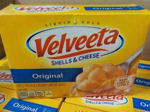lot 186 image: 12 Boxes Velveeta Cheese and Shells...