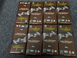 lot 188 image: 8 Bars Dark Chocolate- 3 oz bars...