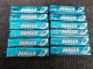 lot 193 image: 12 Packages Halls Ice Peppermint...