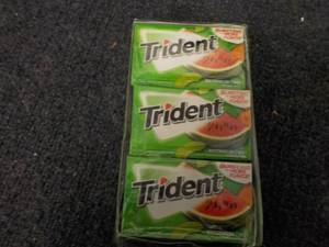 lot 196 image: 12 -14 stick pkgs Trident Watermelo...
