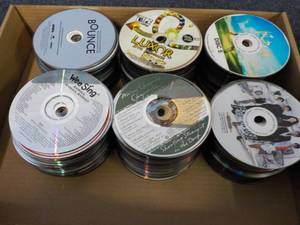 lot 219 image: 300 CDs, DVDs, Audio Books and Ga...