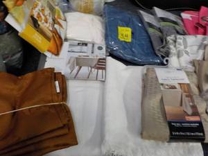 lot 228 image: Black out Drapes, Curtains, Tablecl...