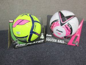 lot 174 image: 2 Size 4 Soccer Balls W4...