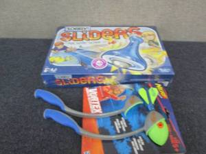 lot 197 image: Sorry Sliders Game. Nerf Vortex W3...