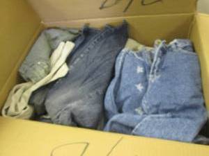 lot 214 image: Box of New Size 78 Jeans and Pants...