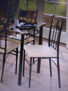 lot 2 image: Faux Marble Dining Chairs only  Ass...