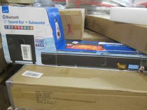 lot 3 image: 37 Wireless Sound Bar with Subwoof...