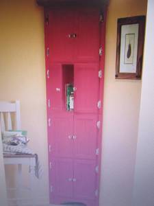 lot 13 image: 8-Door Corner Cabinet open box Reta...