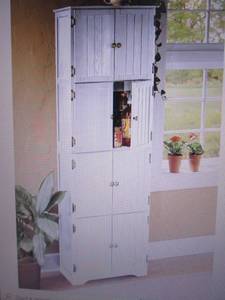 lot 18 image: 8 Door Wall Cabinet open box Retail...