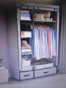 lot 68 image: Storage Wardrobe open box Retail $6...