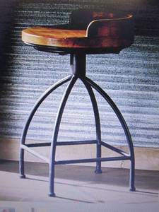 lot 91 image: Blake Wood Counter Stool open box R...