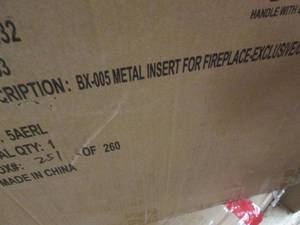 lot 92 image: Electric Fireplace Insert open box...